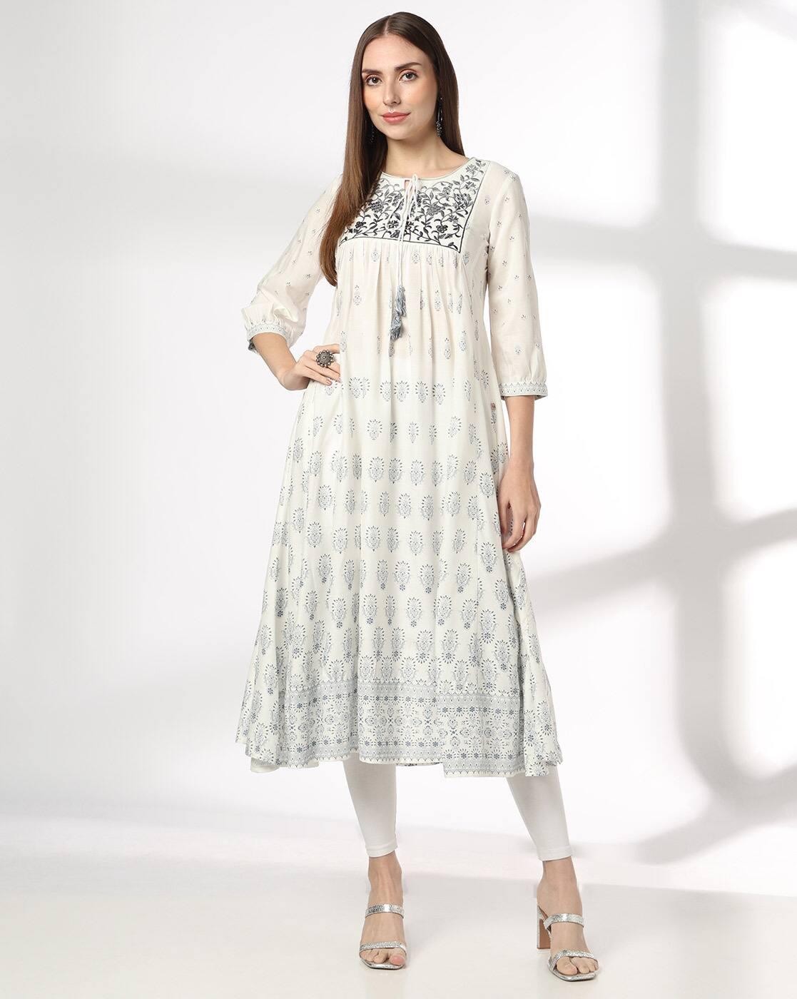 Women Printed Flared Kurta