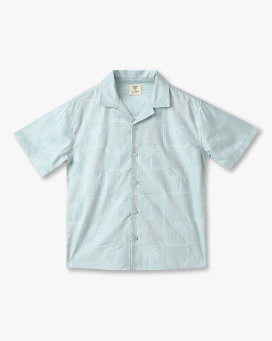 Boys Patterned Tailored Fit Shirt