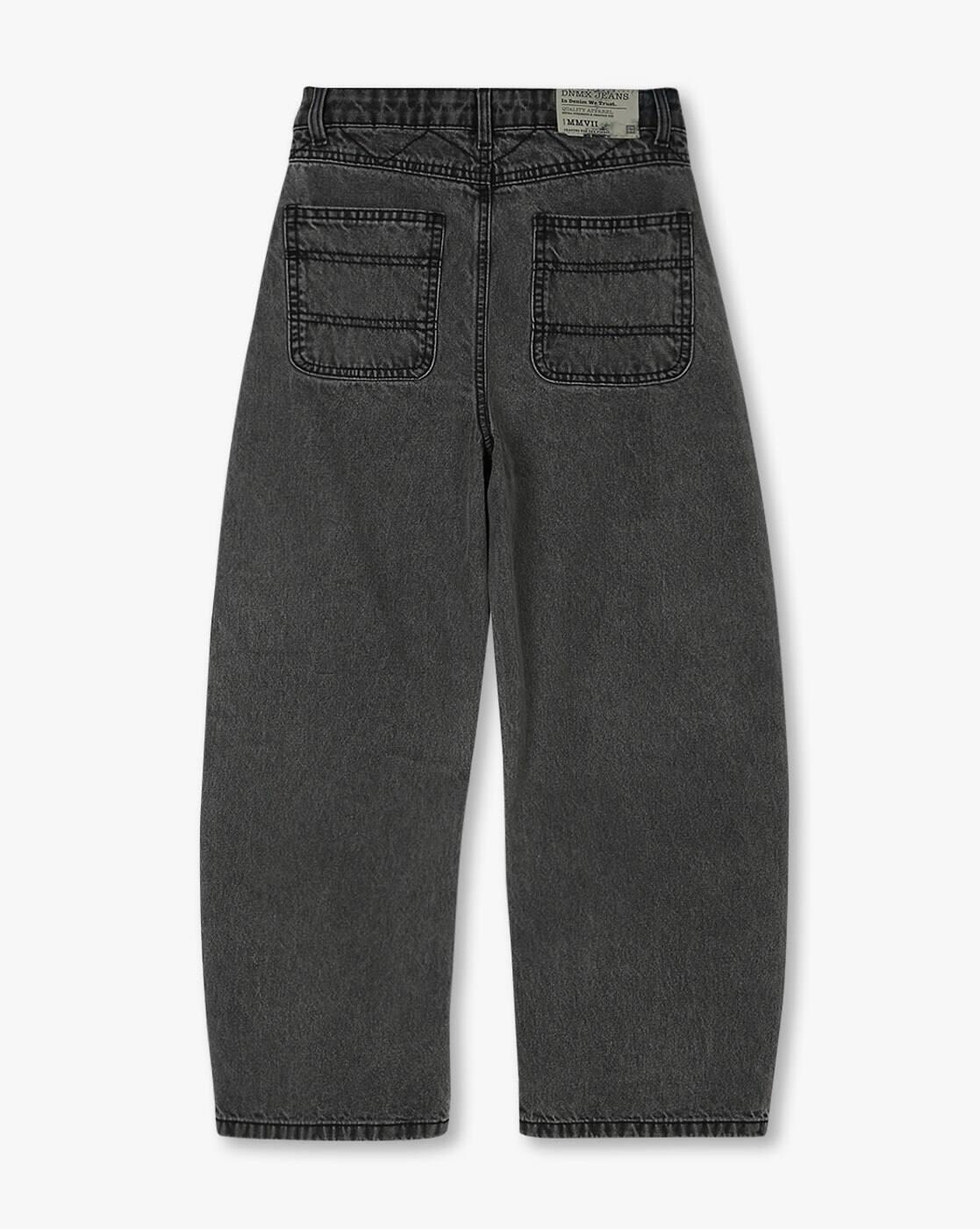 Boys Lightly Washed Barrel Fit Jeans