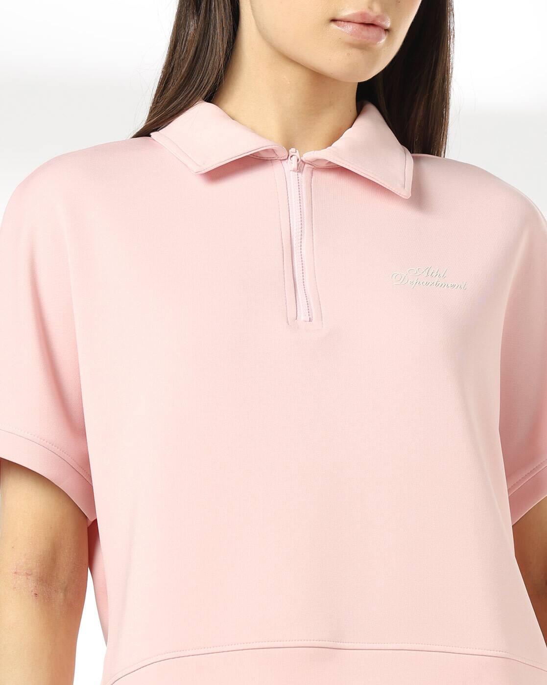 Women Boxy Fit Top with Spread Collar