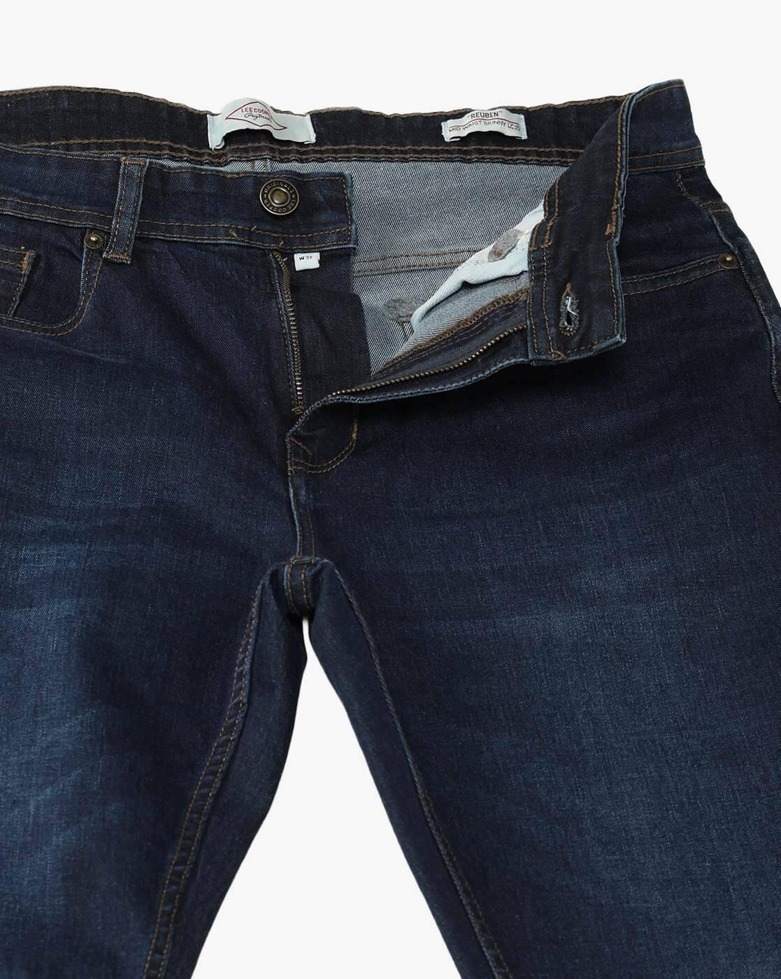 Men Lightly Washed Loose Fit Jeans