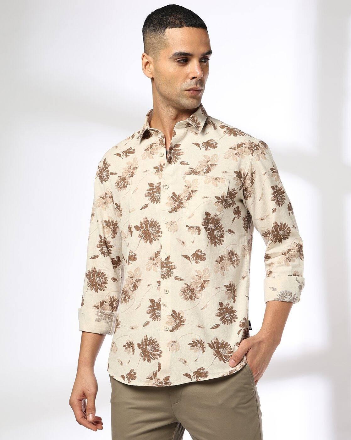 Men Printed Slim Fit Classic Shirt