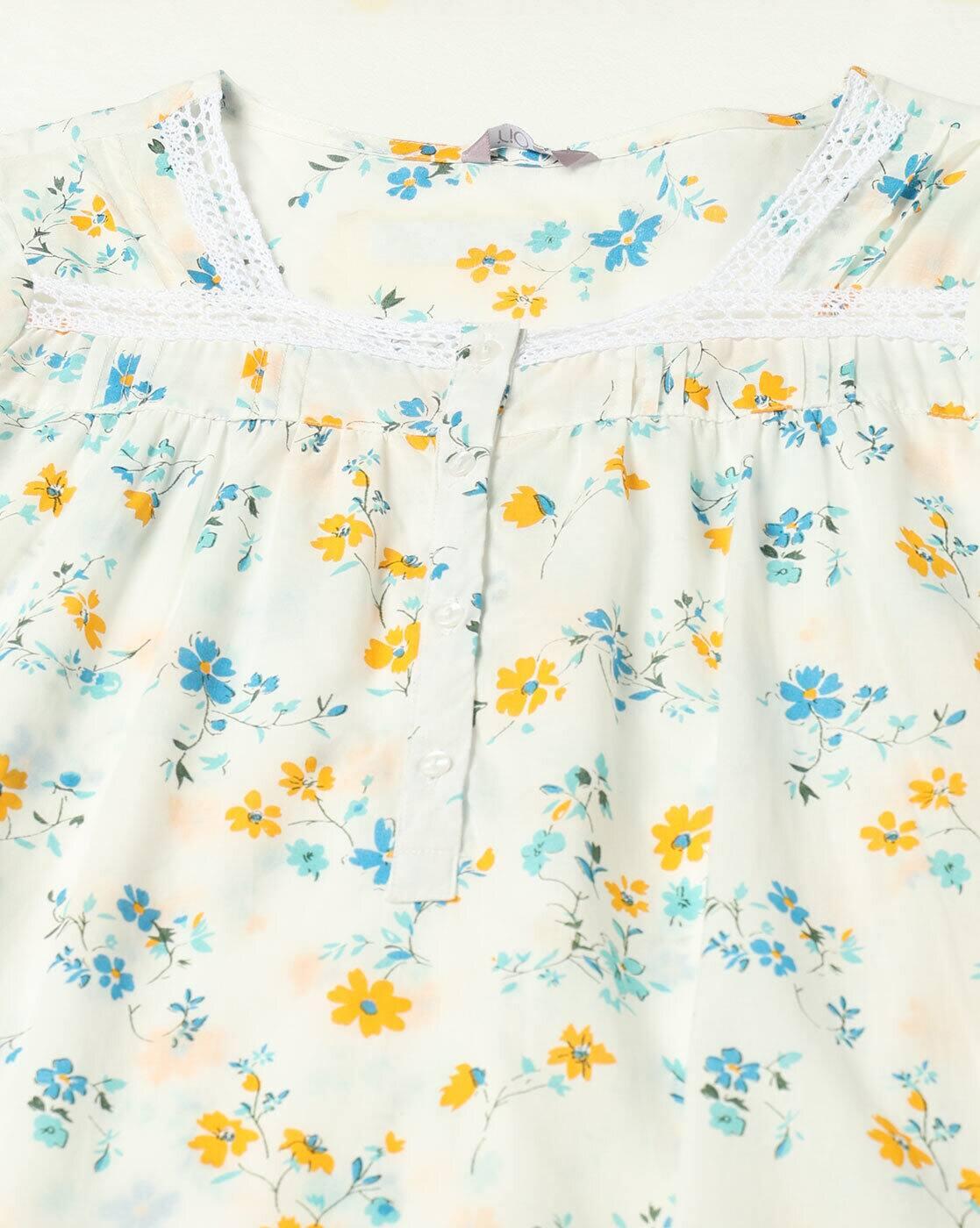 Women Floral Print Nightie
