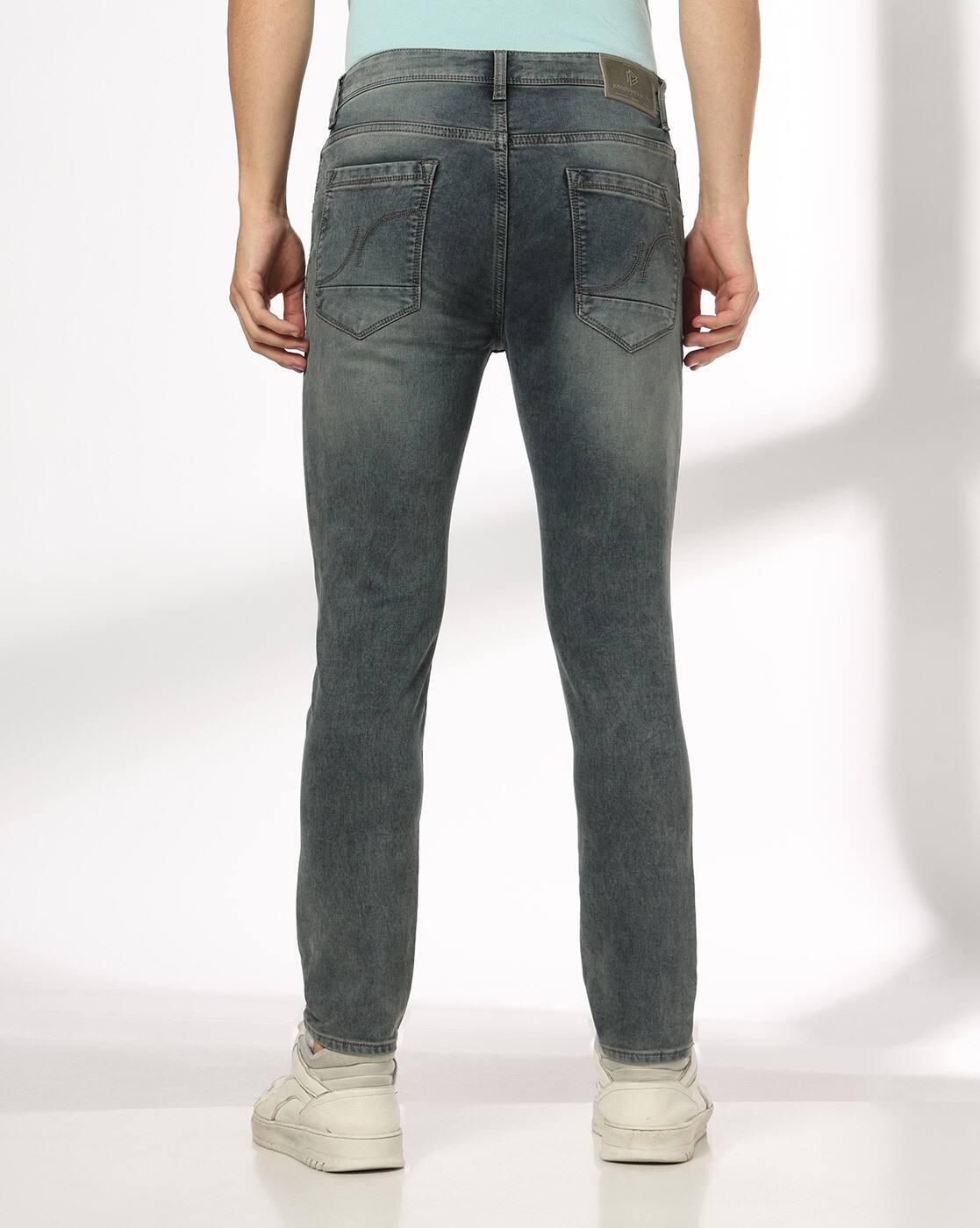 Men Lightly Washed Skinny Fit Jeans