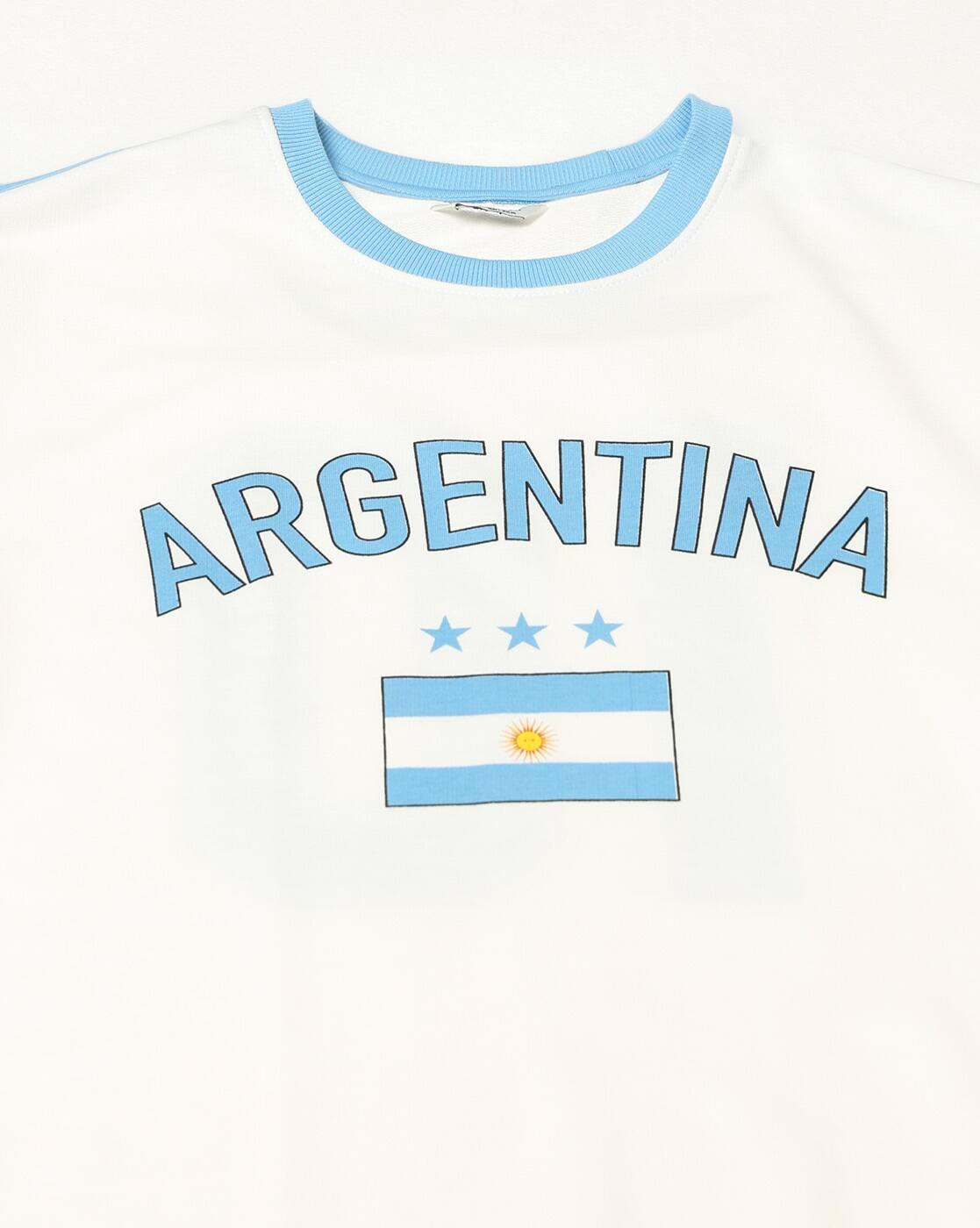 Men Argentina Football Regular Fit Crew-Neck T-Shirt