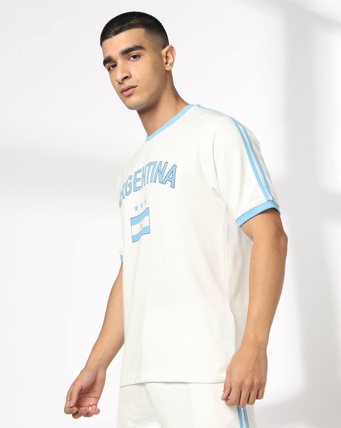 Men Argentina Football Regular Fit Crew-Neck T-Shirt
