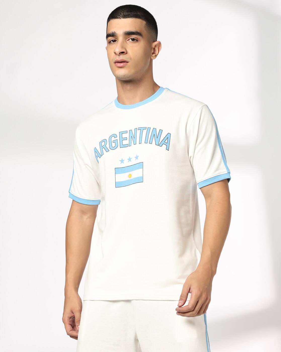 Men Argentina Football Regular Fit Crew-Neck T-Shirt