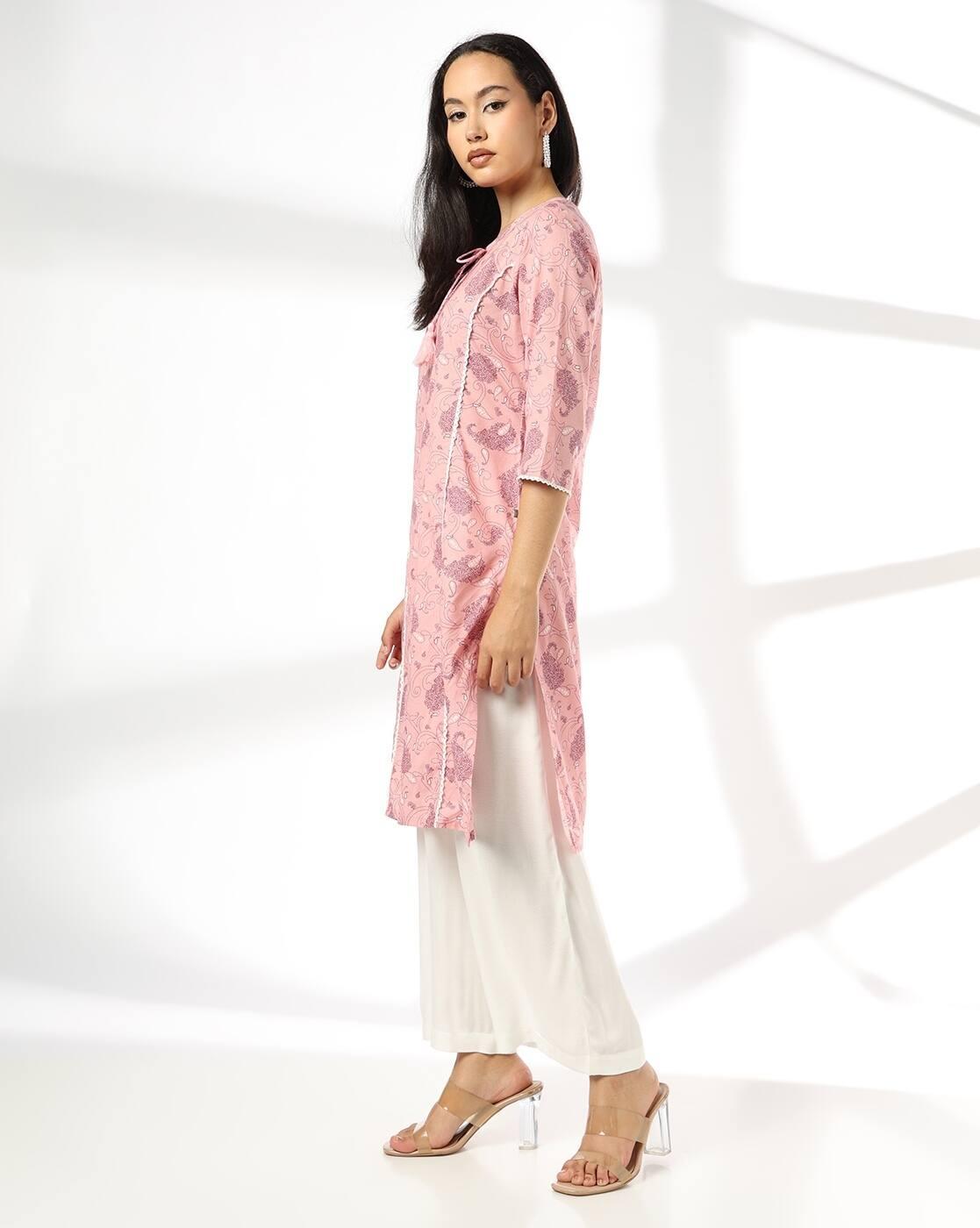 Women Paisley Print Straight Kurta