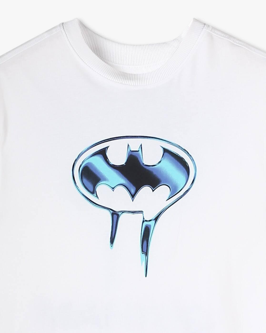 Boys Graphic Print Oversized Round-Neck T-Shirt