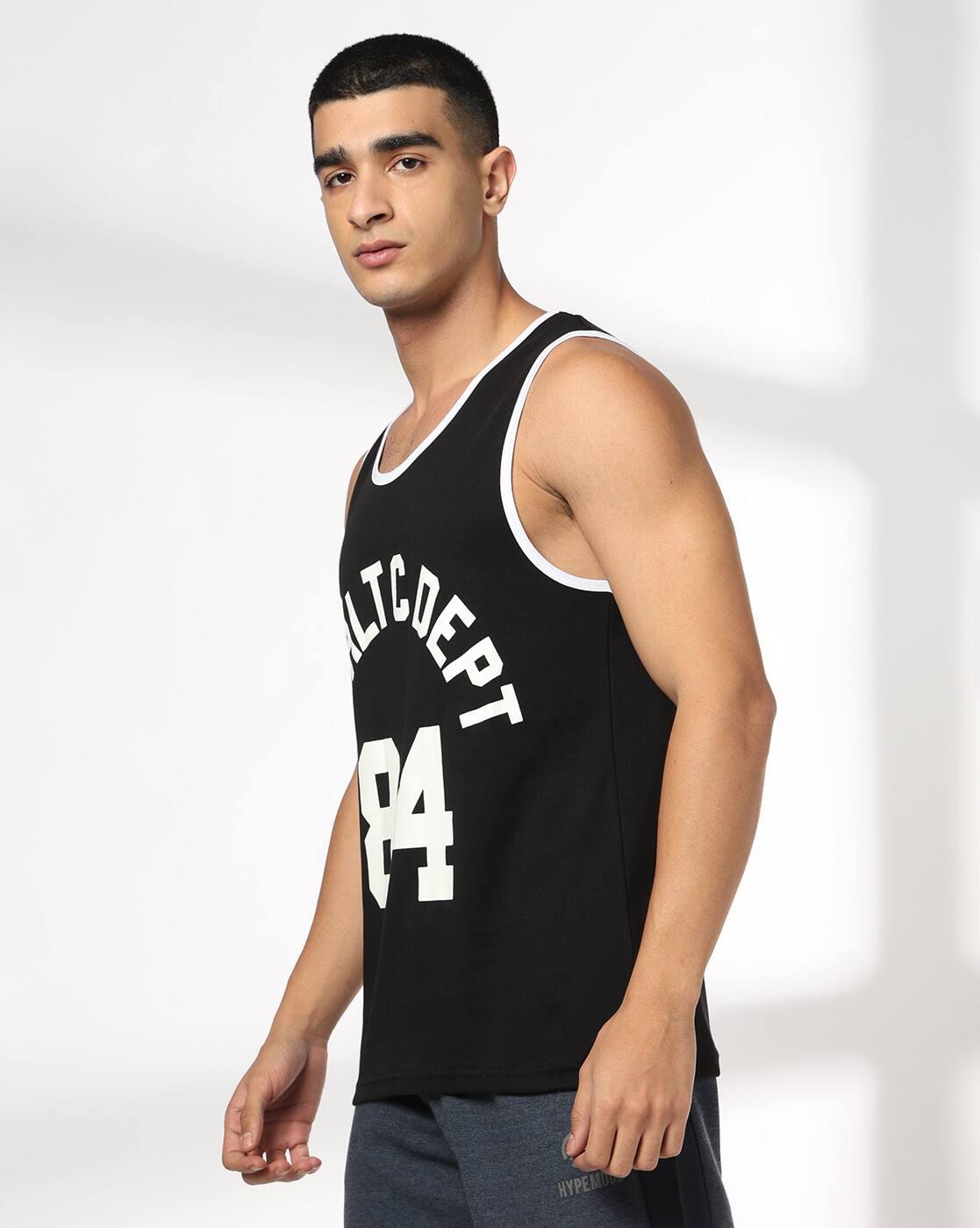 Men Typographic Print Regular Fit Crew-Neck T-Shirt