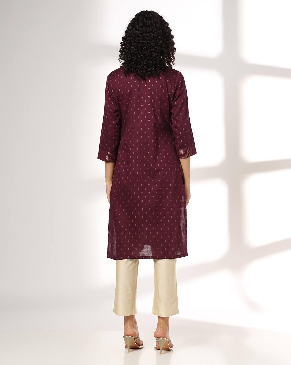 Women Floral Print Straight Kurta