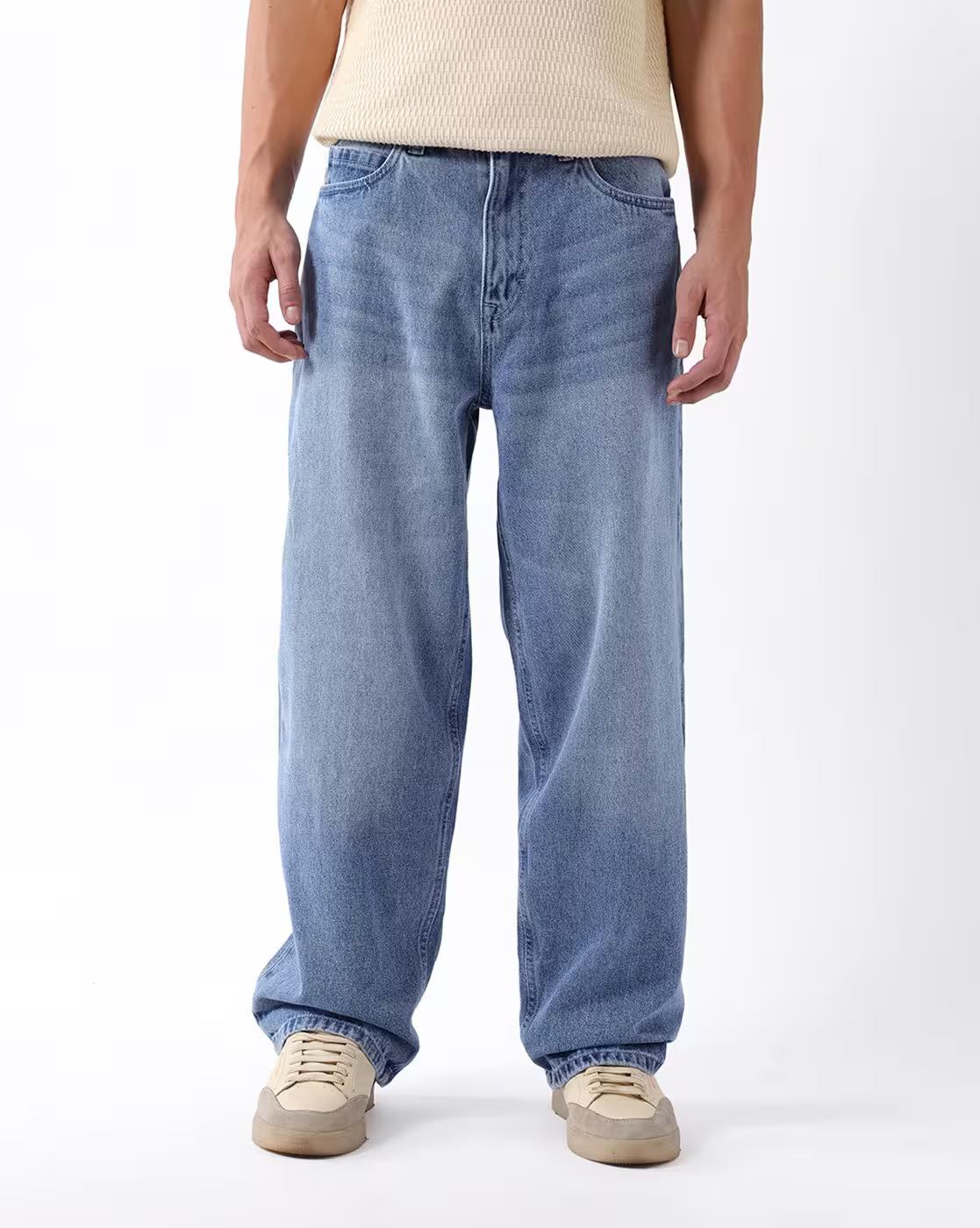 Mid Rise Baggy Jeans