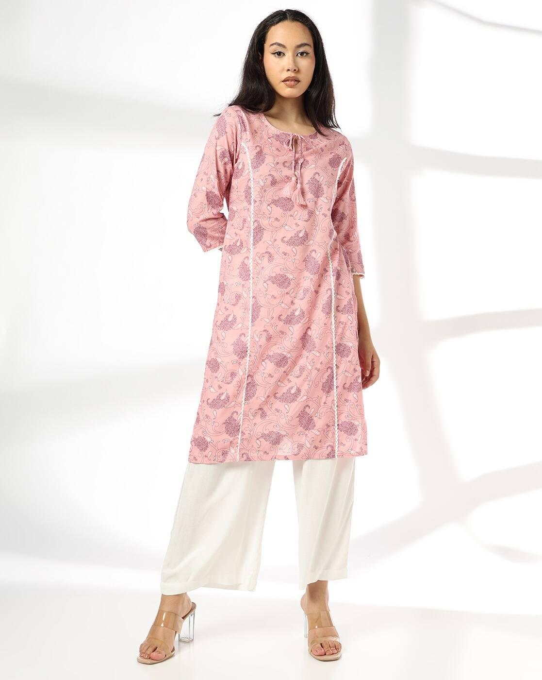 Women Paisley Print Straight Kurta