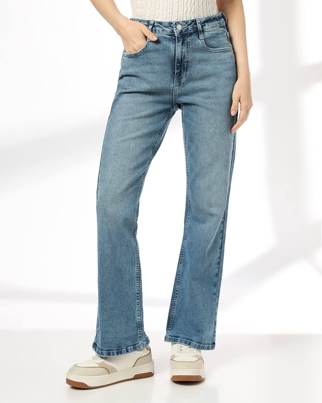Women Lightly Washed Bootcut Jeans