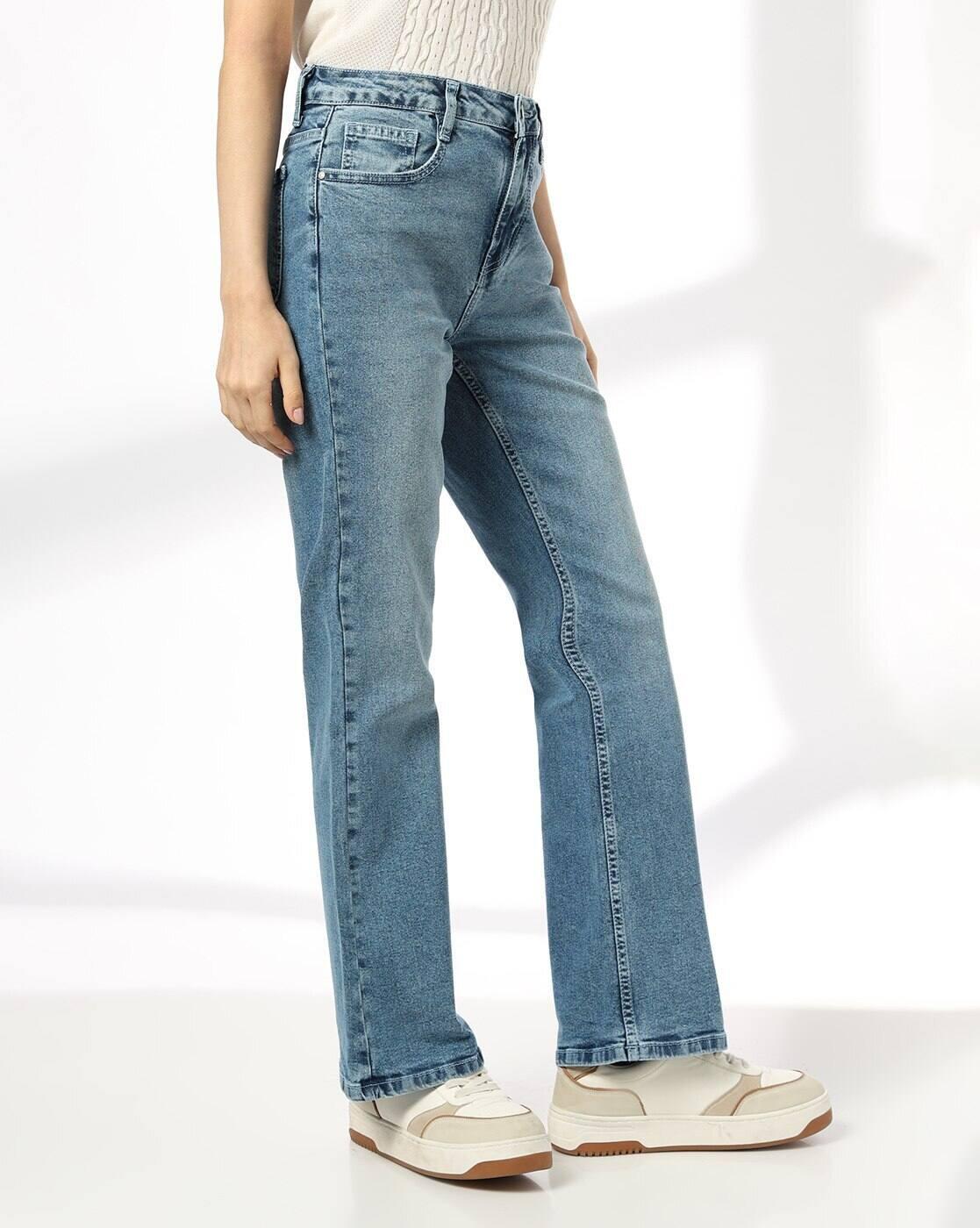 Women Lightly Washed Bootcut Jeans