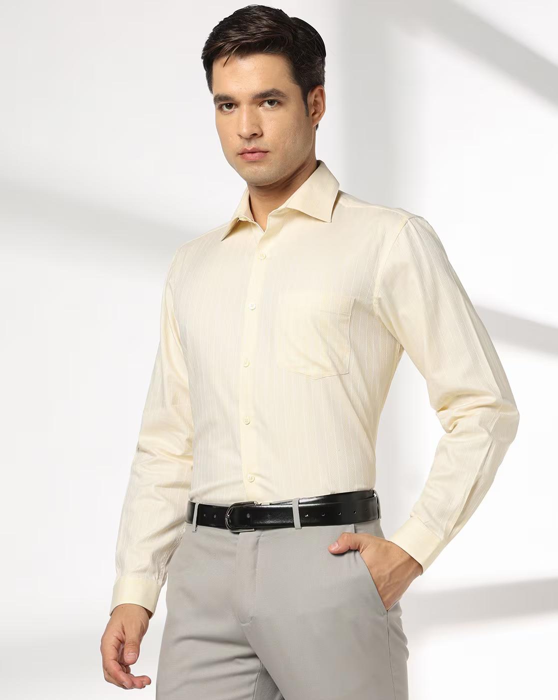 Men Regular Fit Cotton Formal Shirt