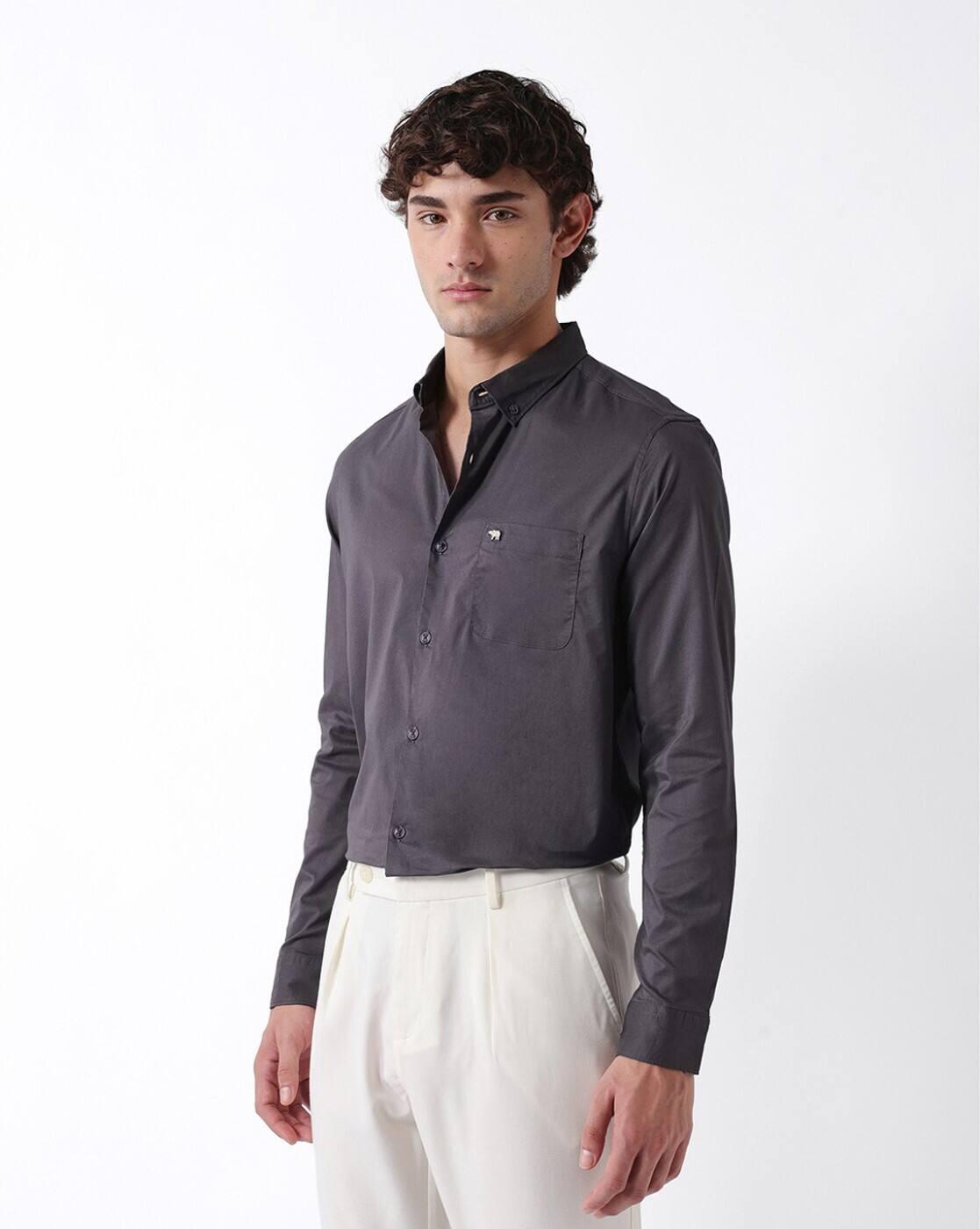 Men Slim Fit Cotton Shirt