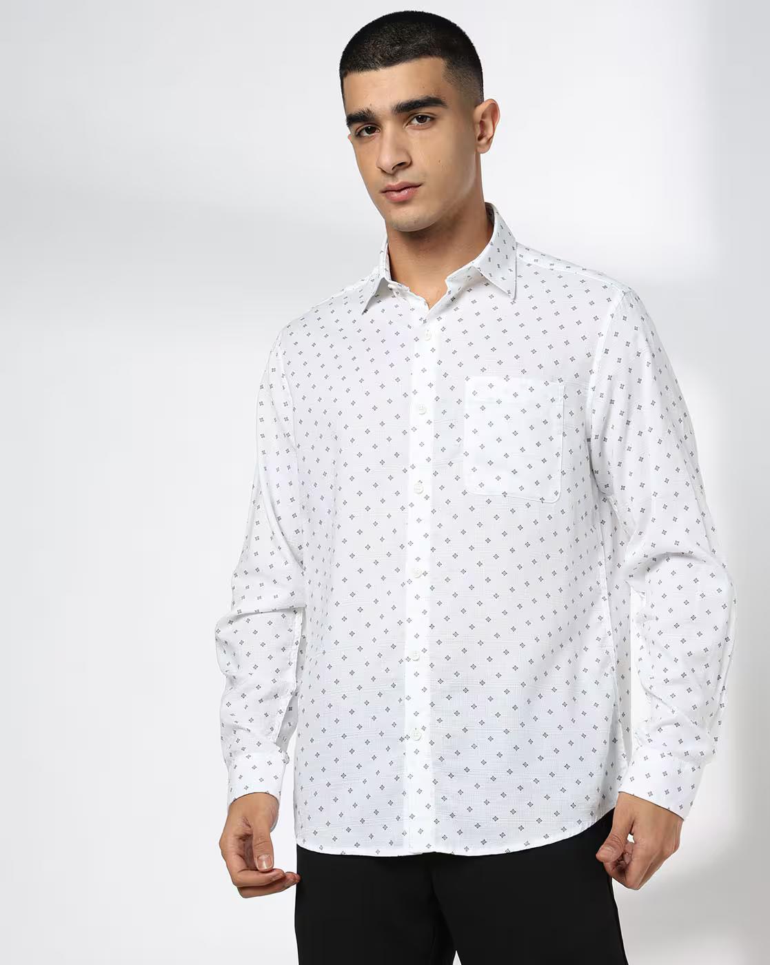 Men Printed Slim Fit Classic Shirt