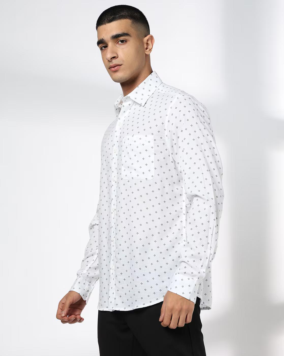 Men Printed Slim Fit Classic Shirt