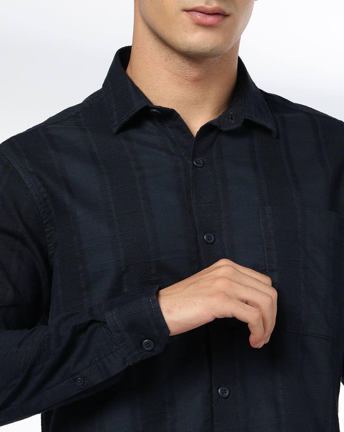 Men Slim Fit Cotton Classic Shirt