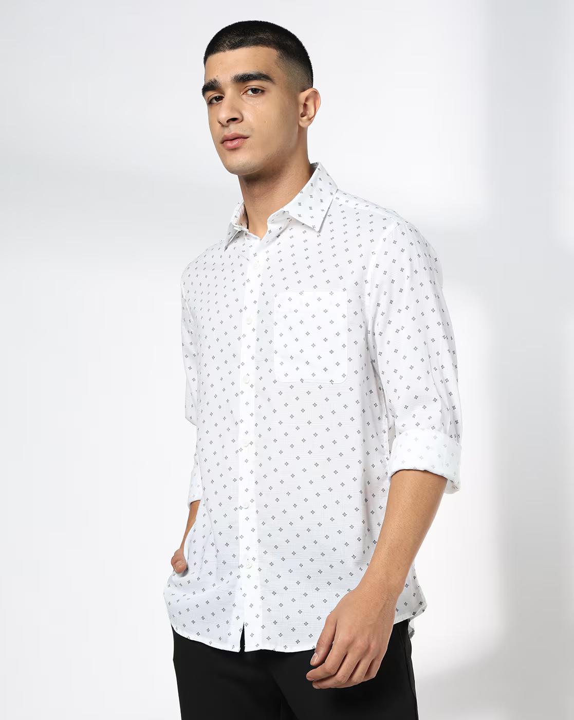 Men Printed Slim Fit Classic Shirt