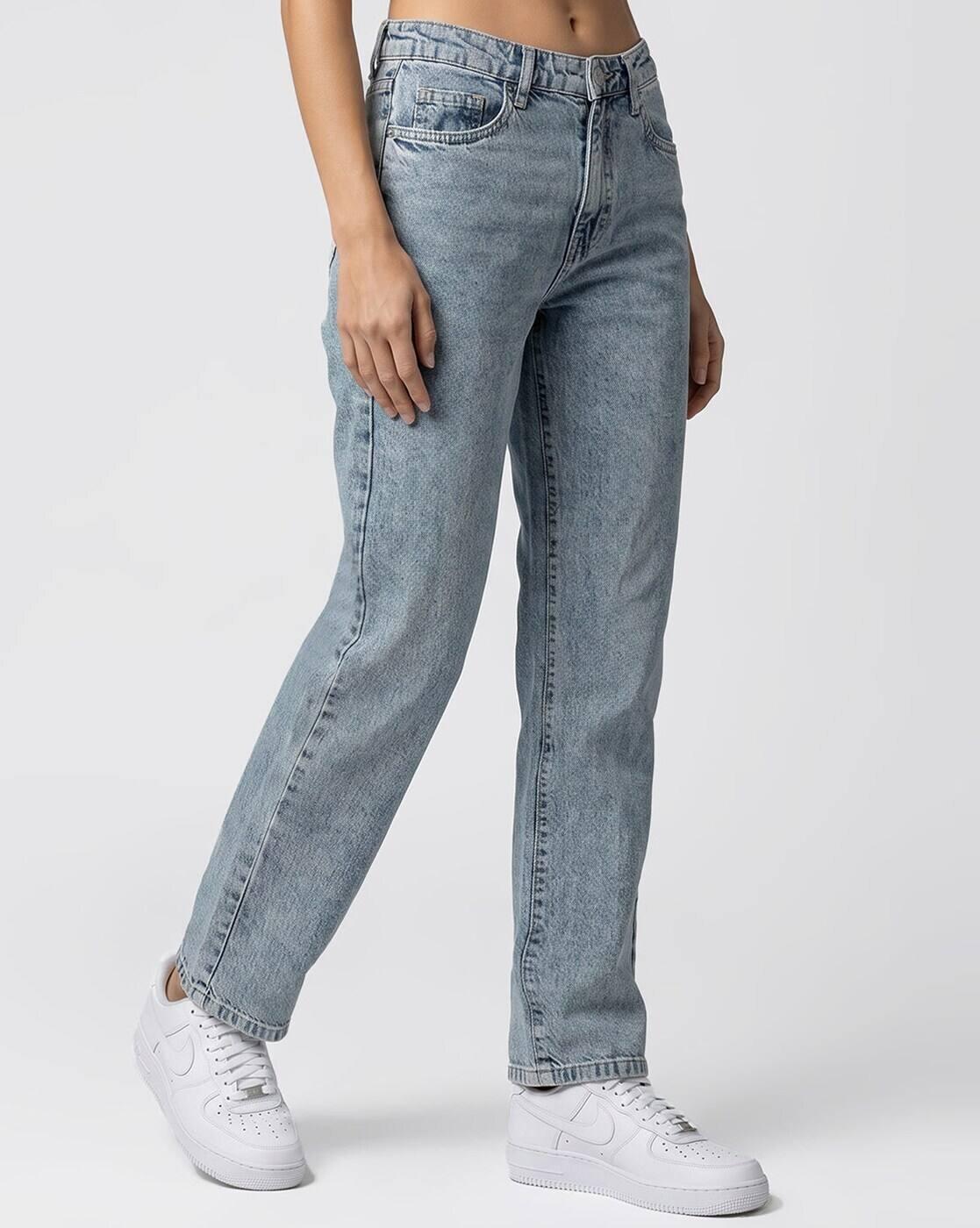 Women High-Rise Straight Fit Jeans