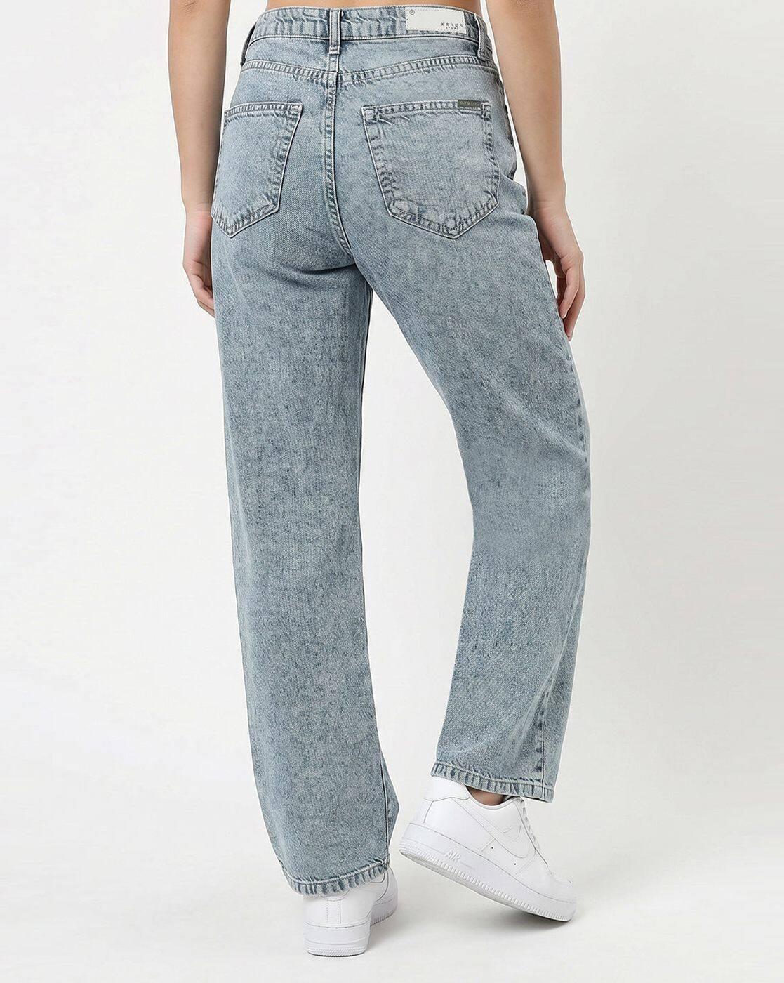 Women High-Rise Straight Fit Jeans