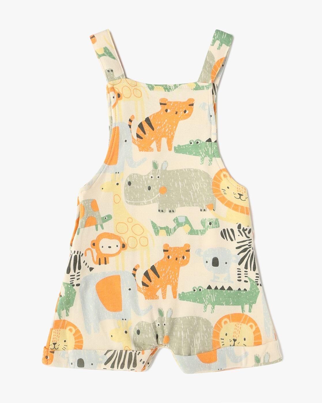 Boys Graphic Print Dungaree with T-Shirt