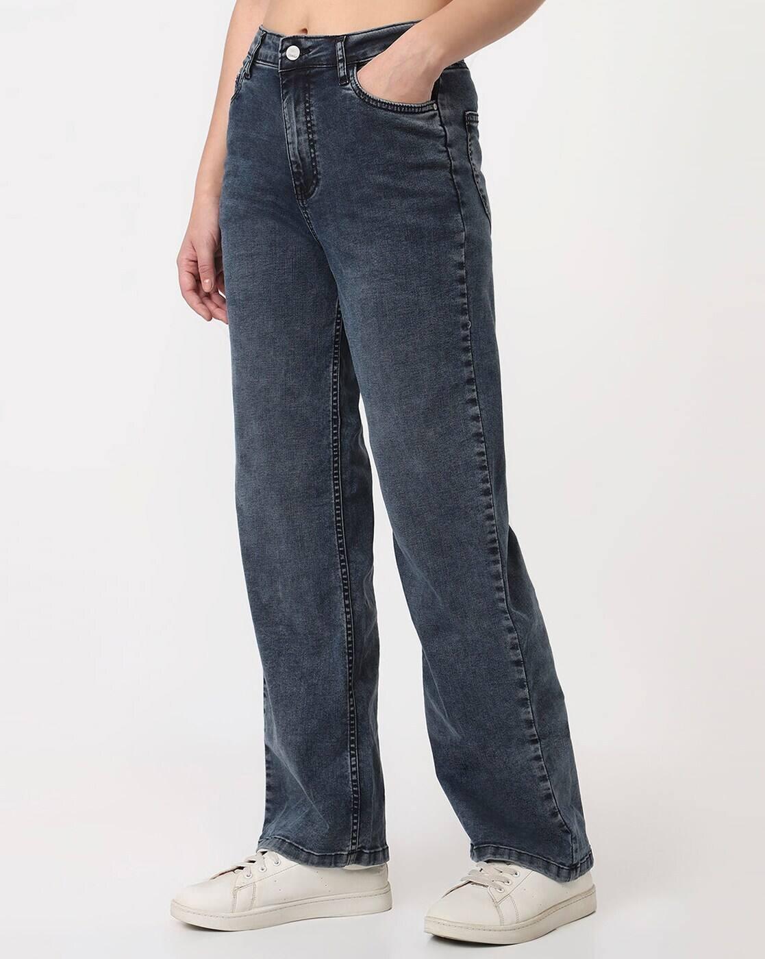 Women High-Rise Straight Fit Jeans