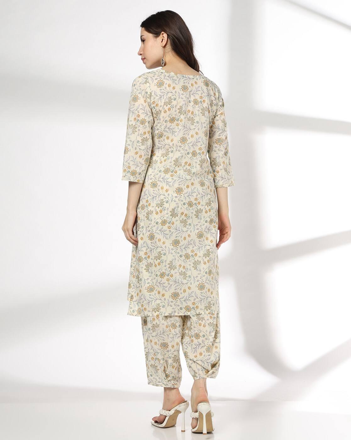 Women Floral Print Straight Kurta & Pants Co-Ord Set