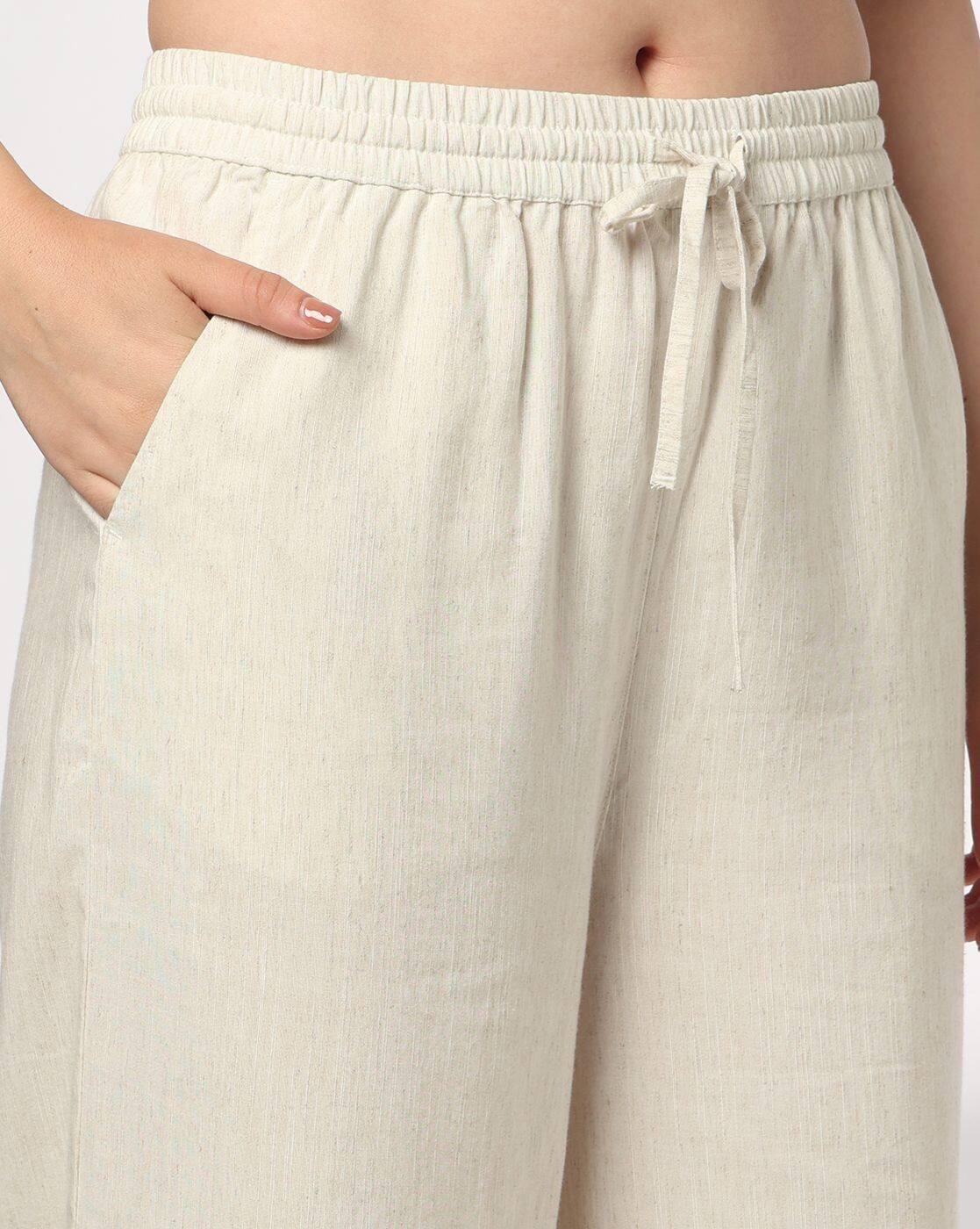 Women Mid-Rise Wide Leg Trousers