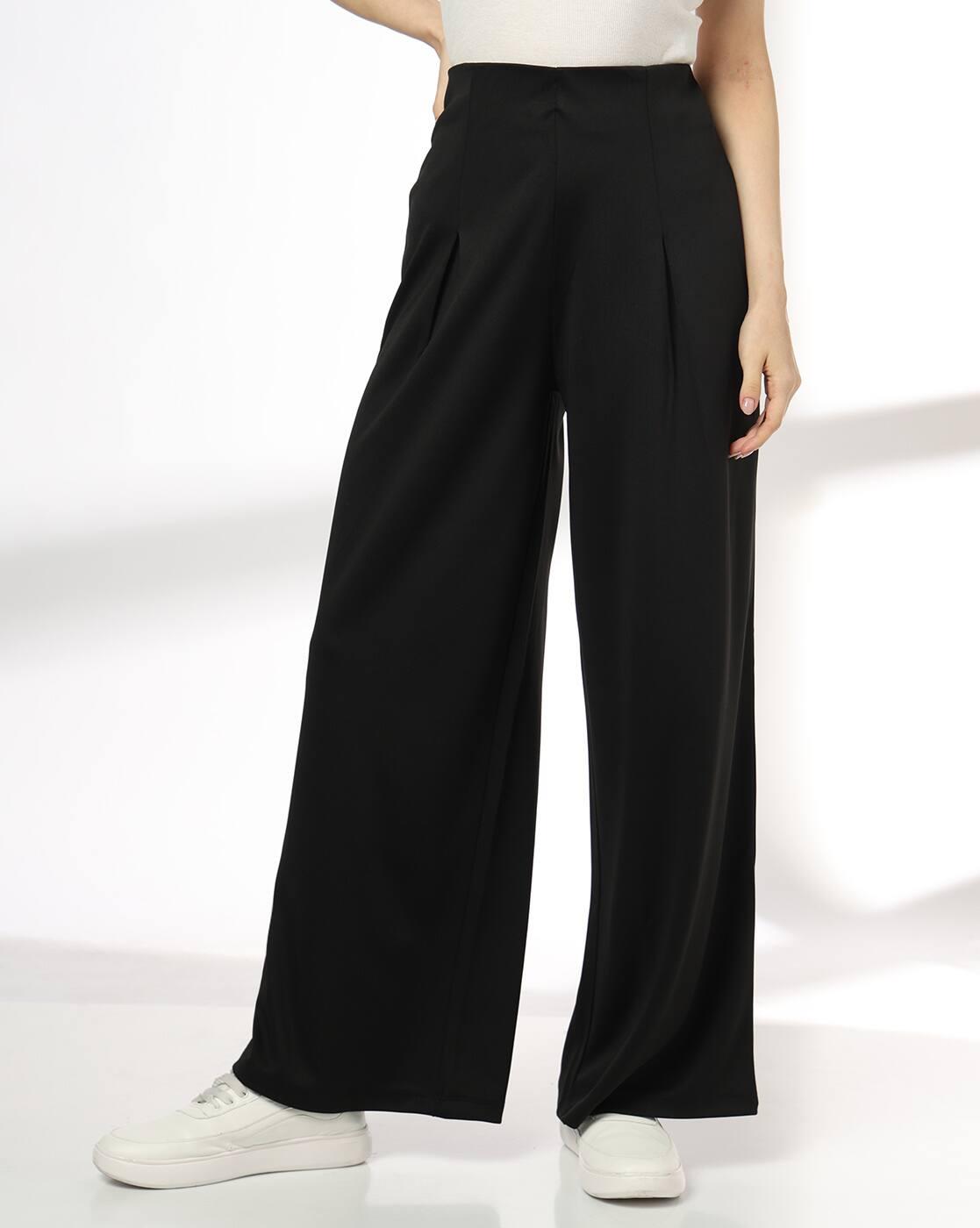 Women Pleated Wide-Leg Pants