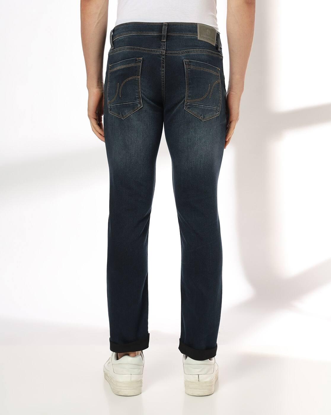 Men Mid-Wash Slim Fit Jeans