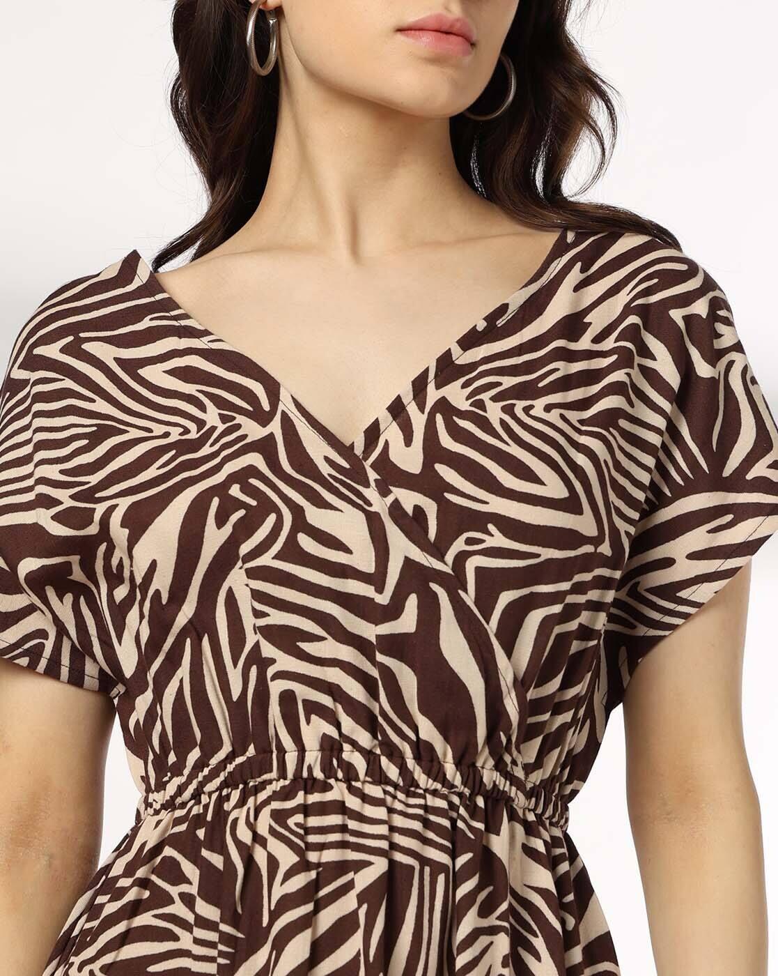 Women Animal Print Fit & Flare Dress