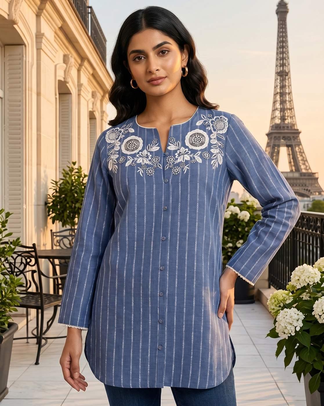 W TOPSW31505-314730, BLUE, 10