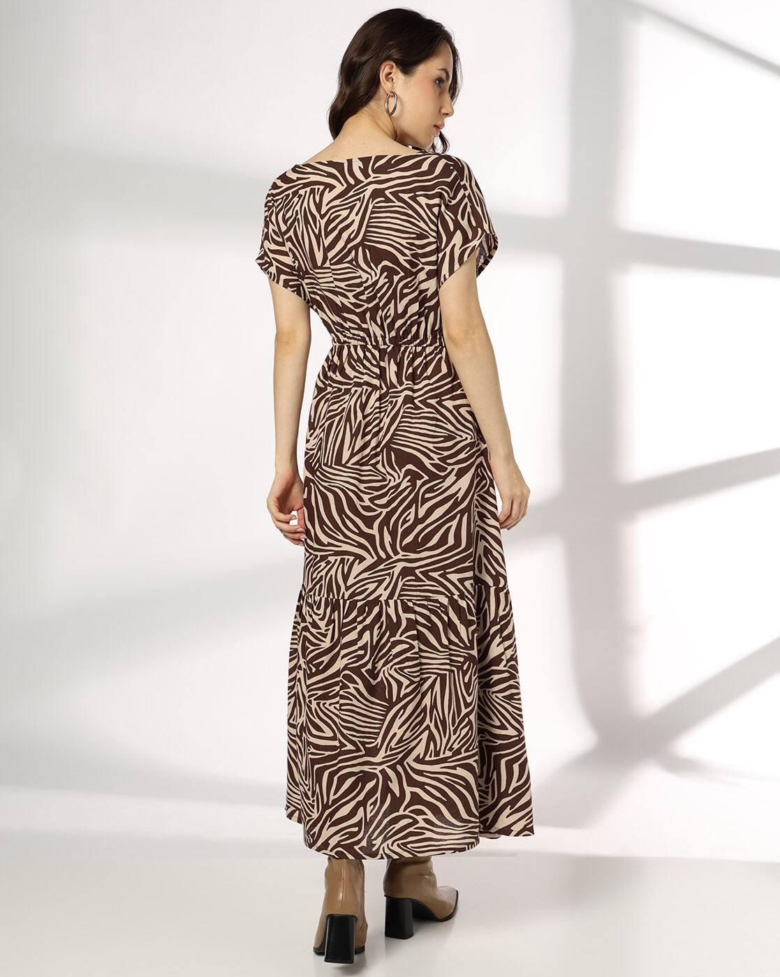 Women Animal Print Fit & Flare Dress