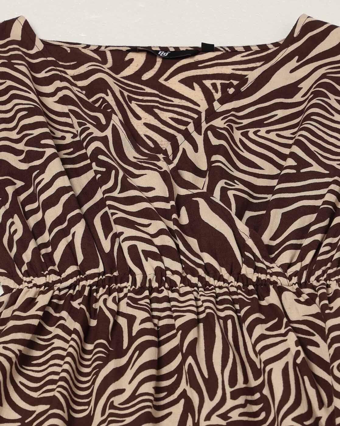 Women Animal Print Fit & Flare Dress