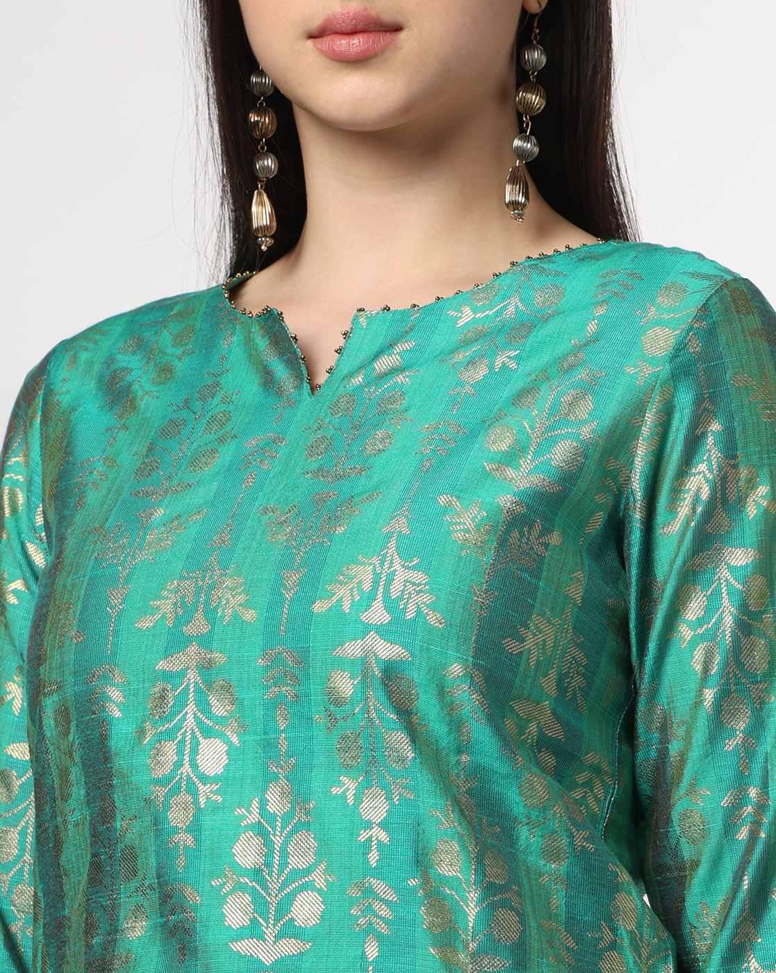 Women Printed Straight Kurta-Bottom Set
