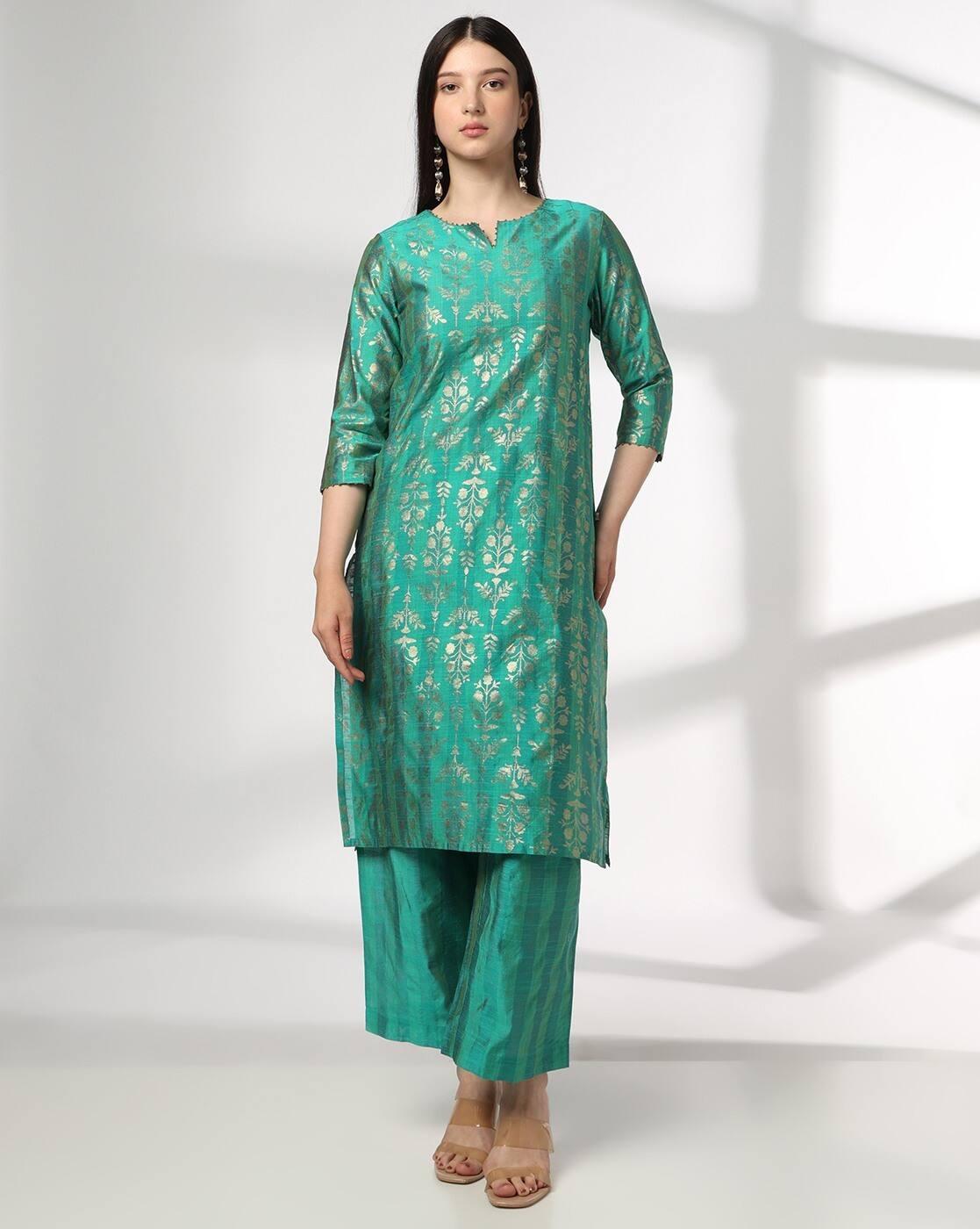 Women Printed Straight Kurta-Bottom Set