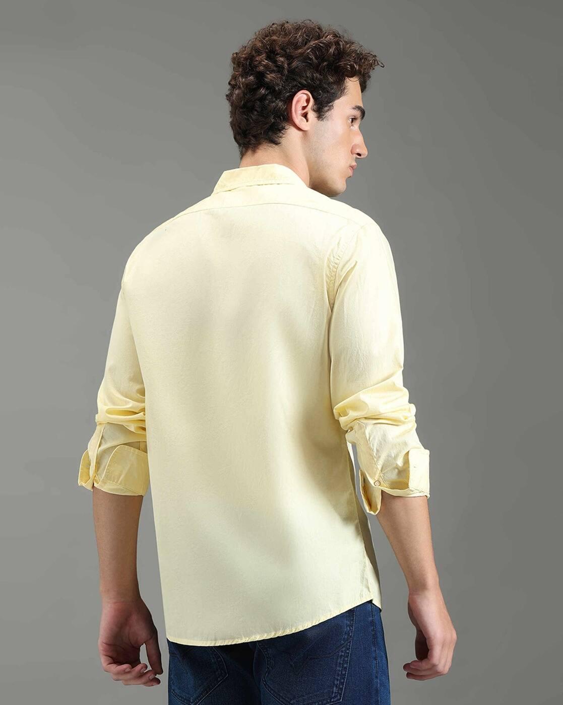 Men Solid Regular Fit Shirt