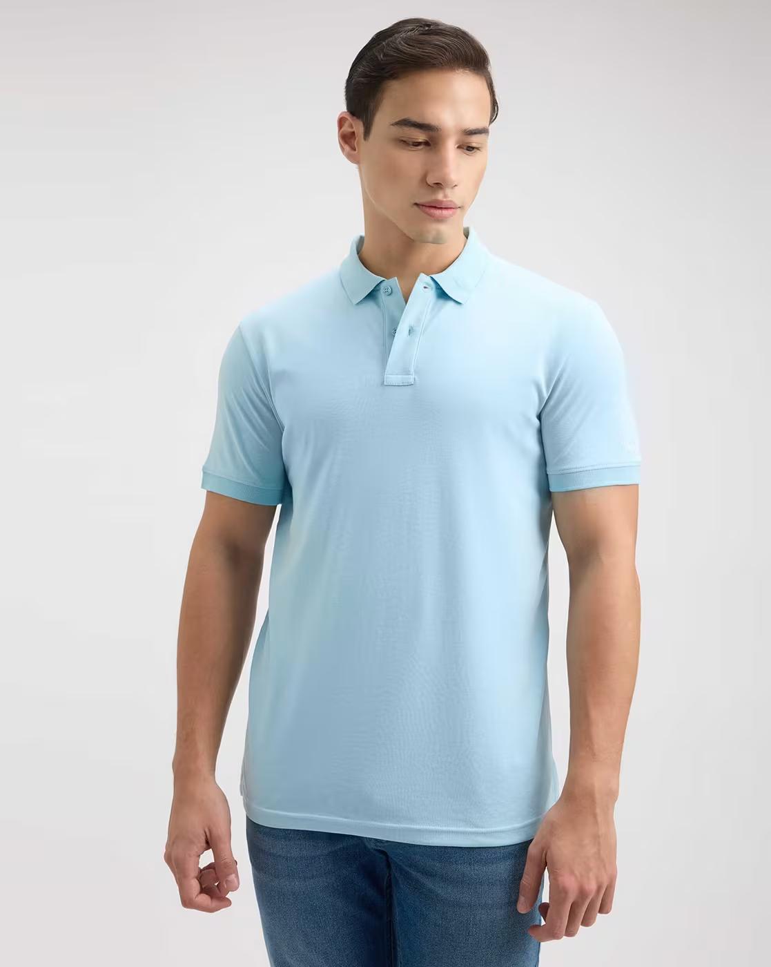 Men Regular Fit Polo T-Shirt