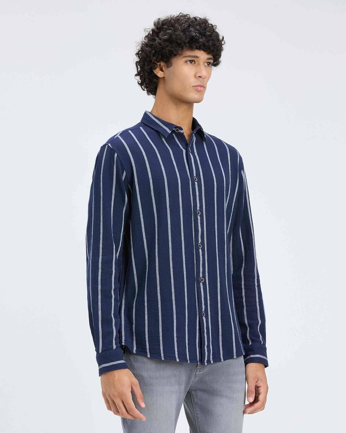 Men Striped Regular Fit Shirt