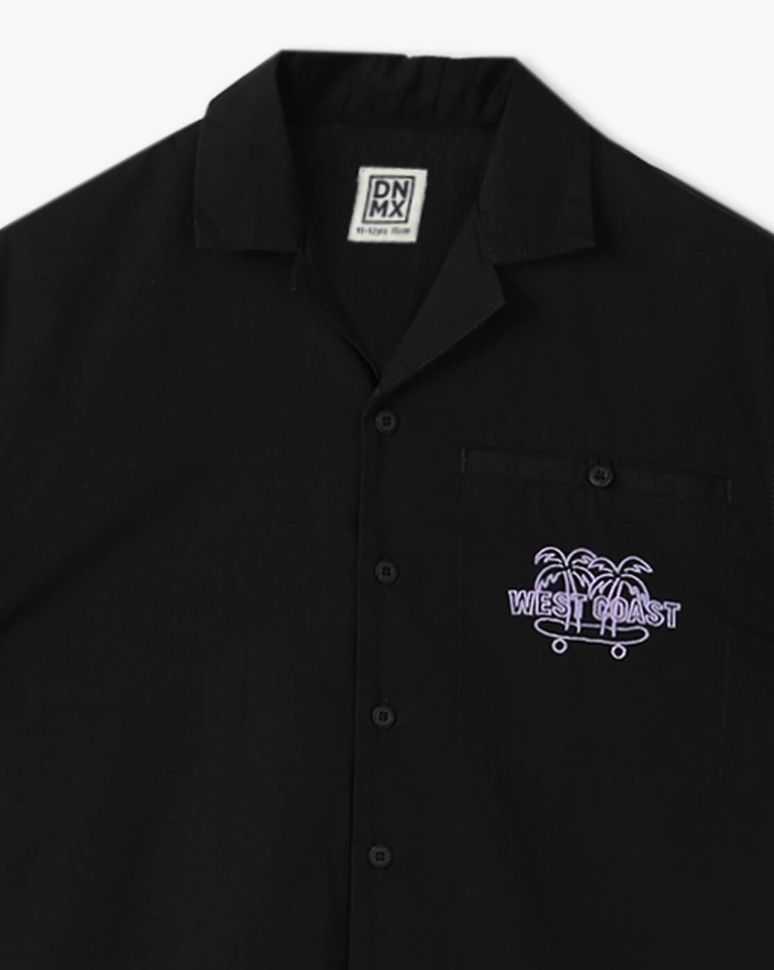 Boys Graphic Print Regular Fit Shirt with Patch Pocket