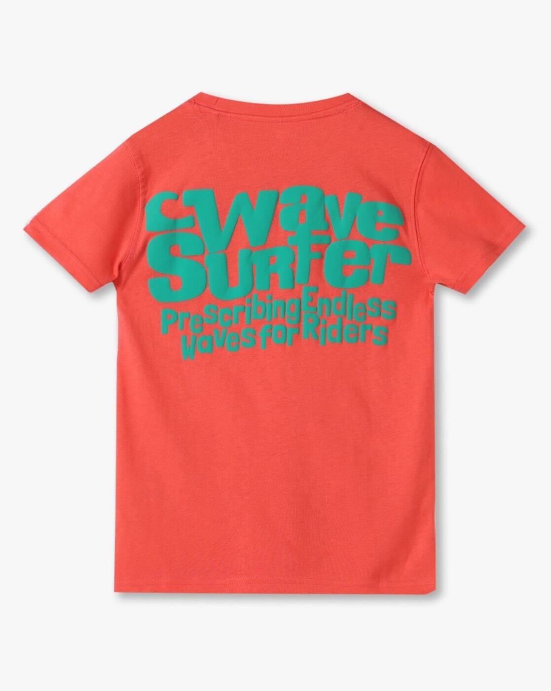 Boys Typographic Print Tailored Fit Round-Neck T-Shirt