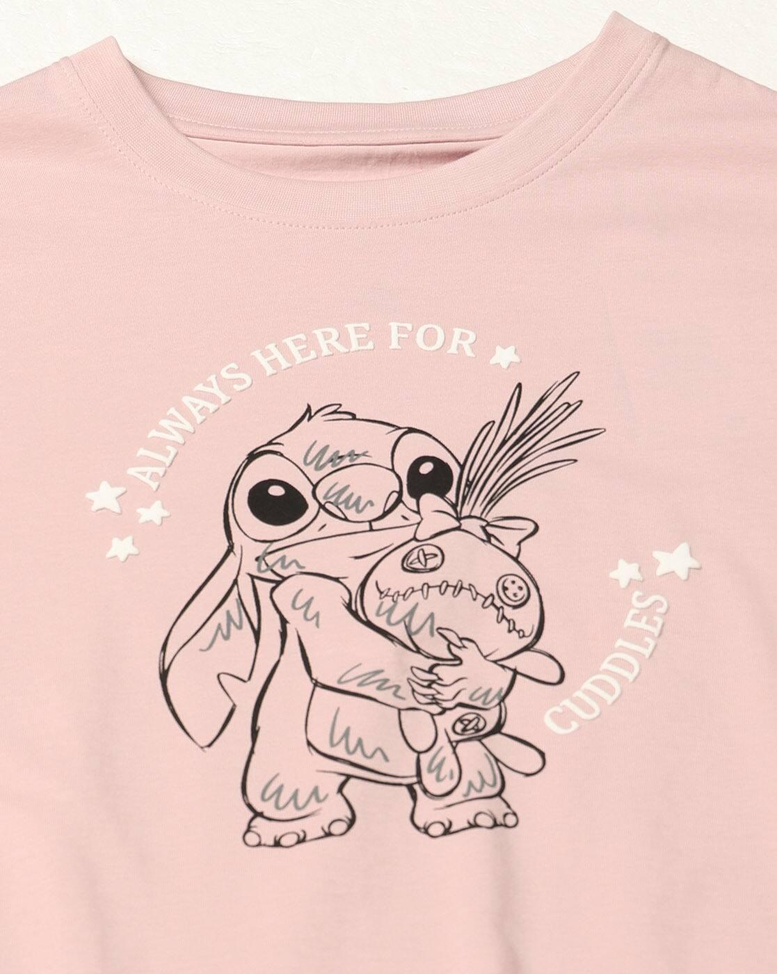 Women Graphic Print T-Shirt & Pyjamas Set