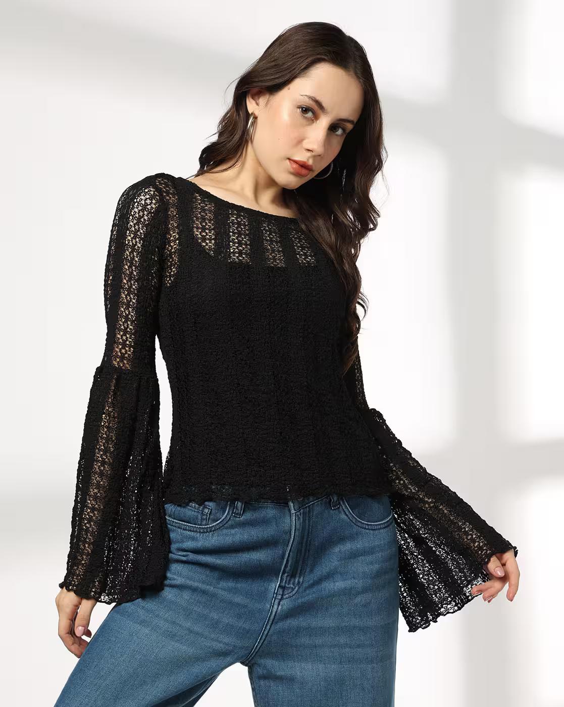 Women Lace Regular Fit Top