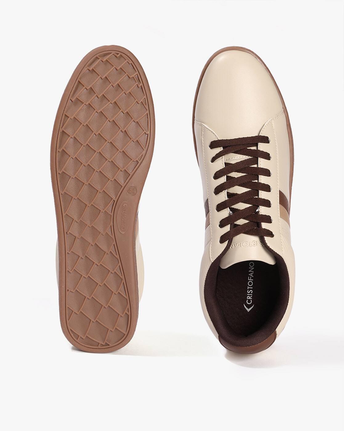 Men Striped Lace-Up Sneakers