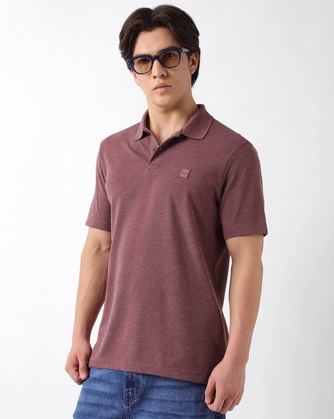 Regular Fit Polo T-Shirt with Logo Applique