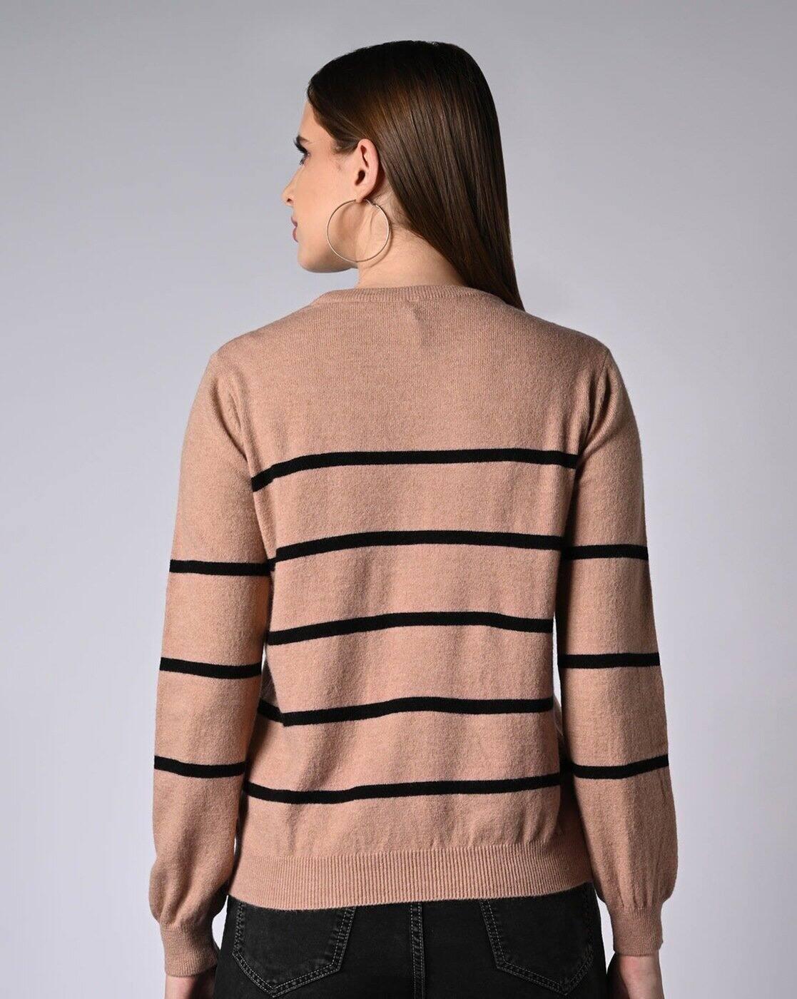 Women Striped Slim Fit Pullover