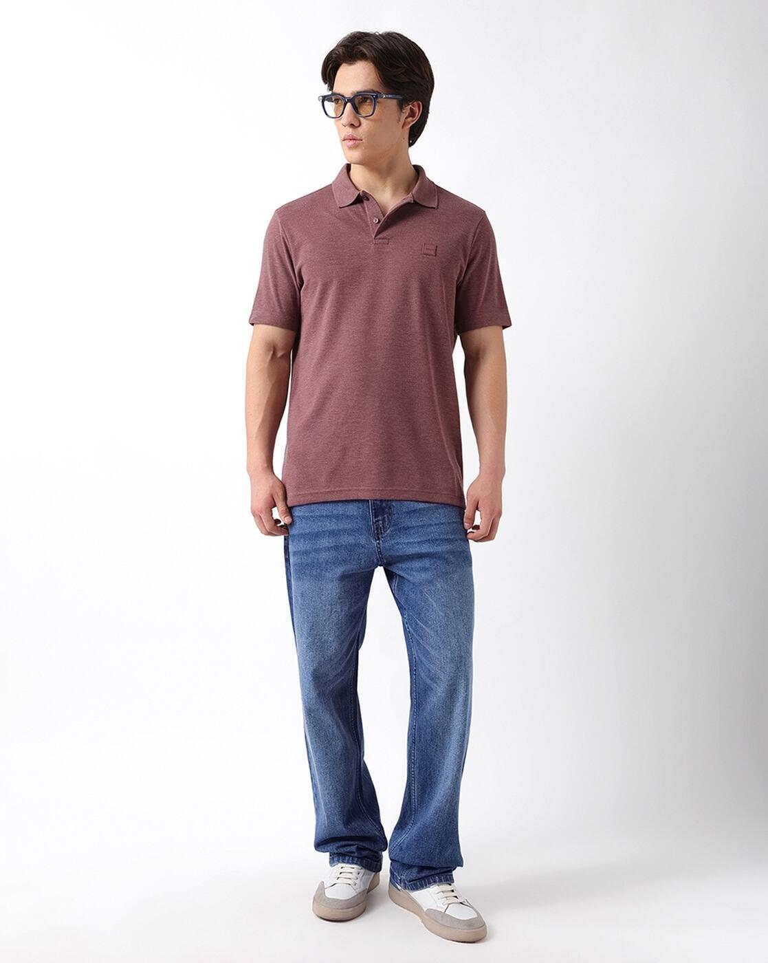 Regular Fit Polo T-Shirt with Logo Applique